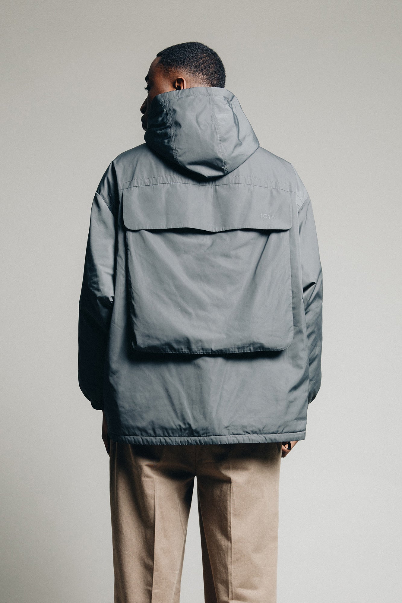 One Anorak Foldable Jacket in Grey