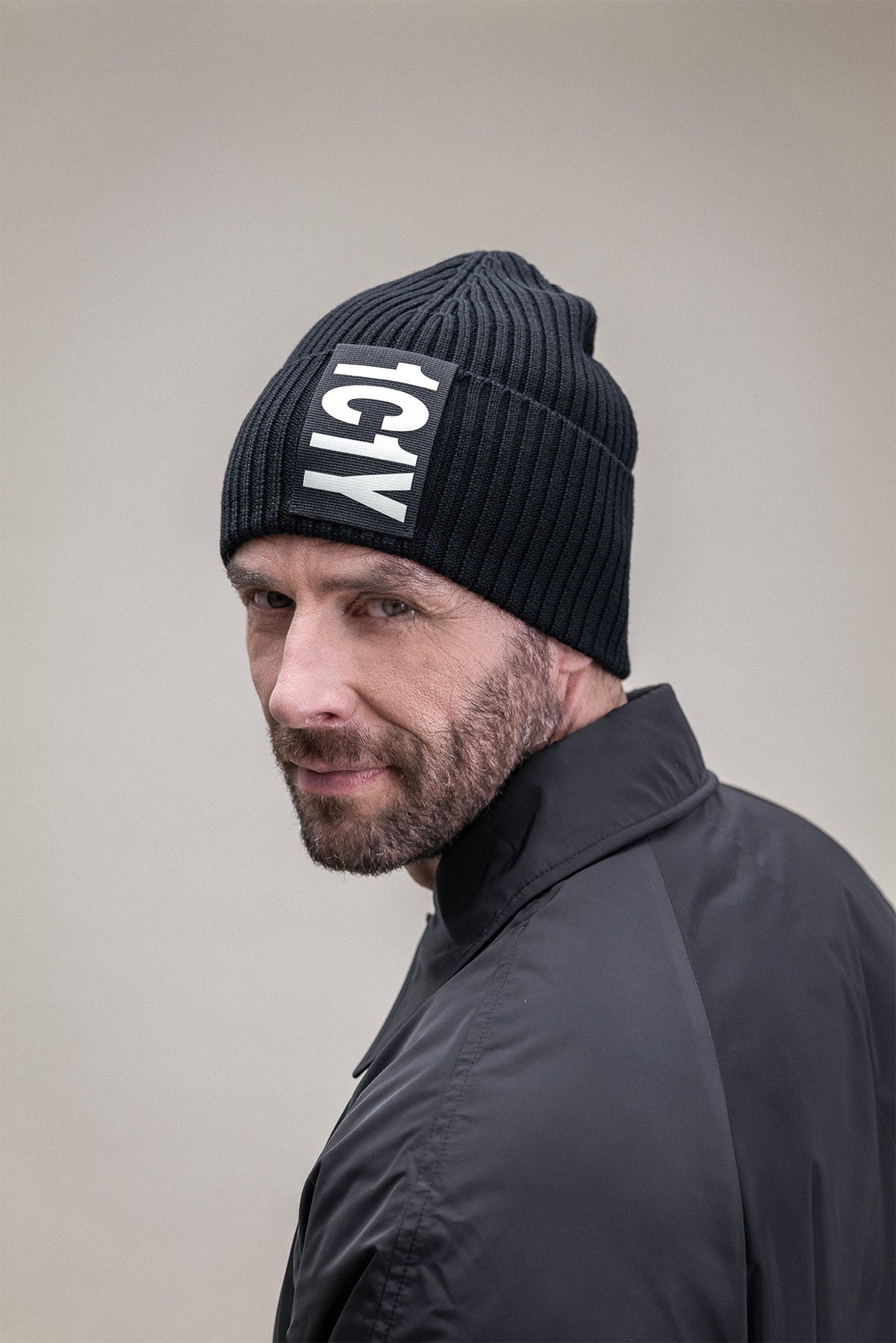 1C1Y Beanie in Black - unisex
