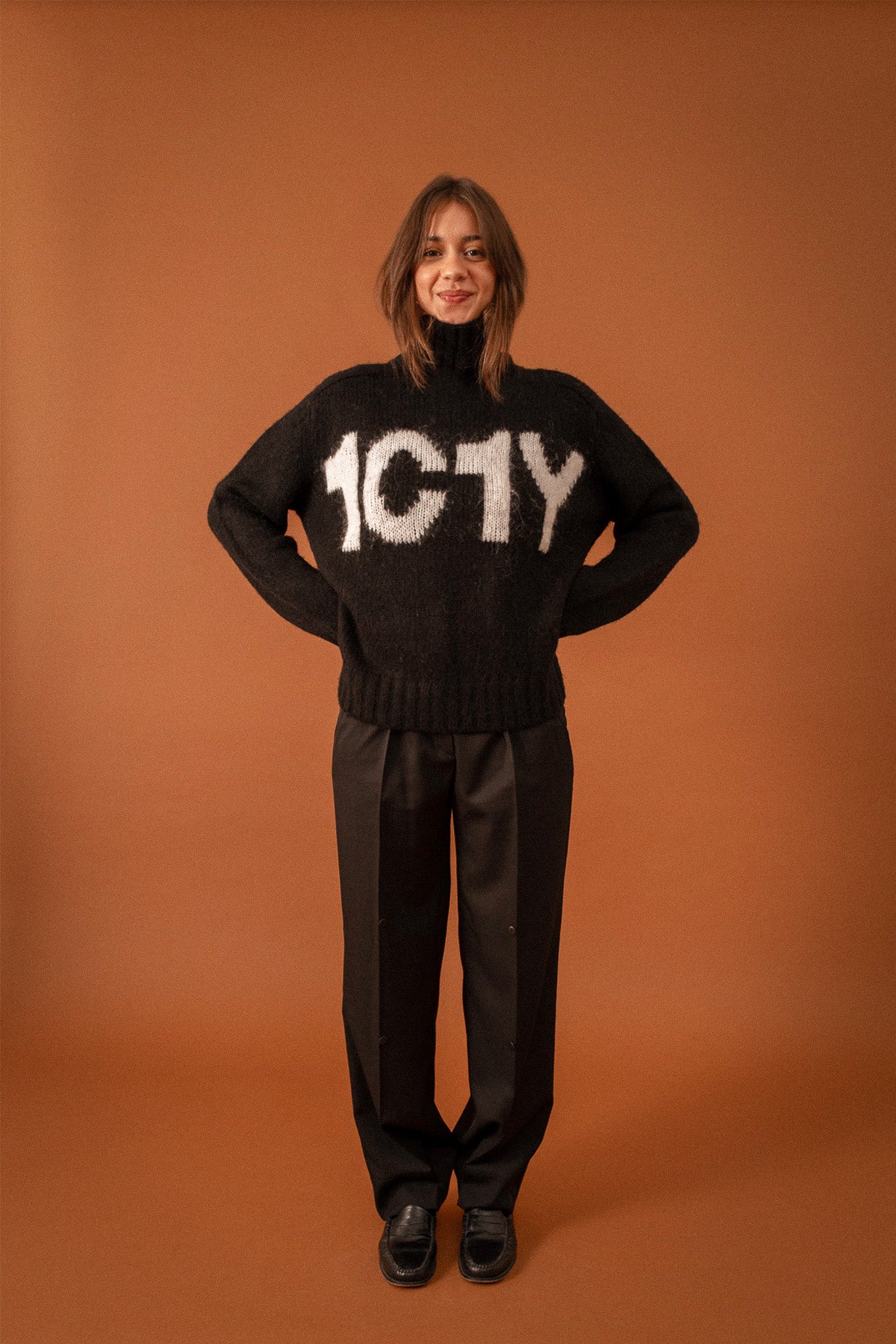 One Cozy Knit Brushed Wool Sweater