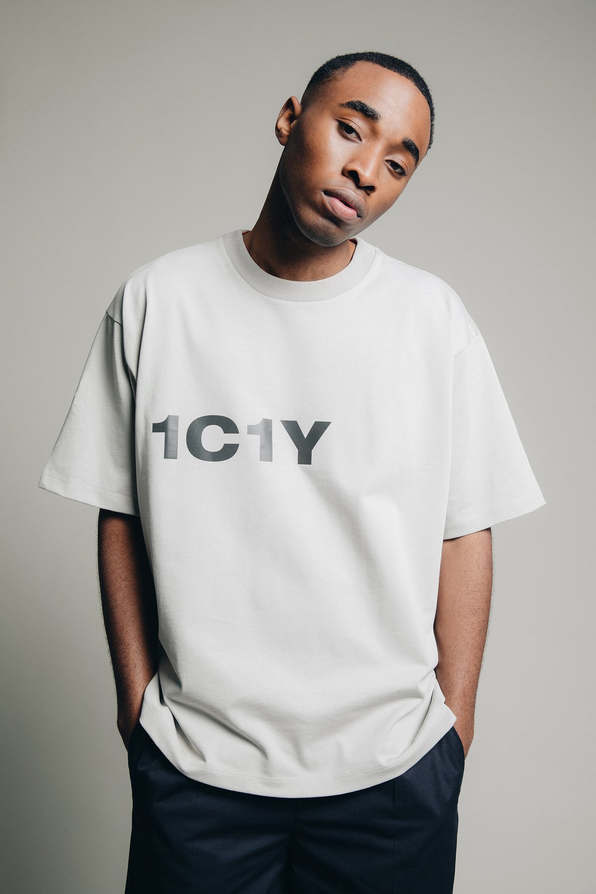1C1Y Oversized T-Shirt in Reed with Reflective Print