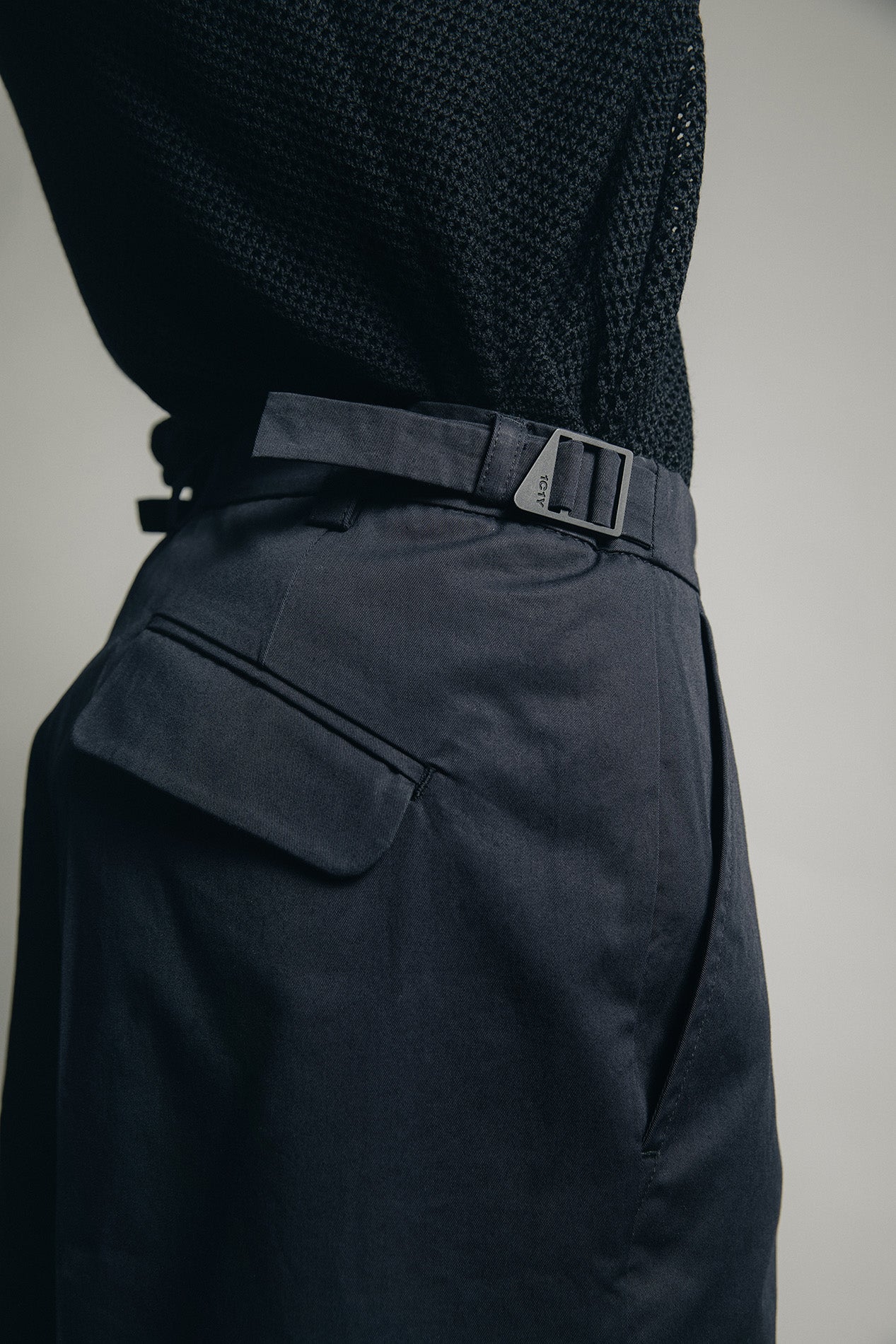 Bermuda en coton noir