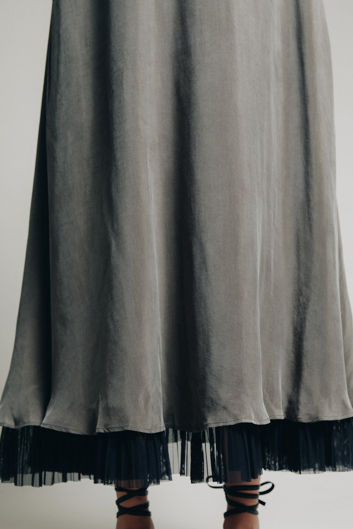 Mar1na II Grey Green Maxi Dress