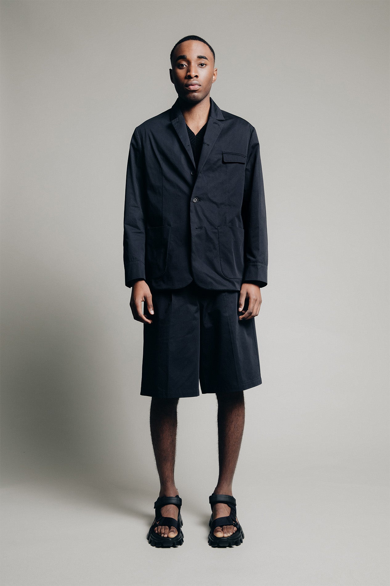 Bermuda Shorts for Men in Black