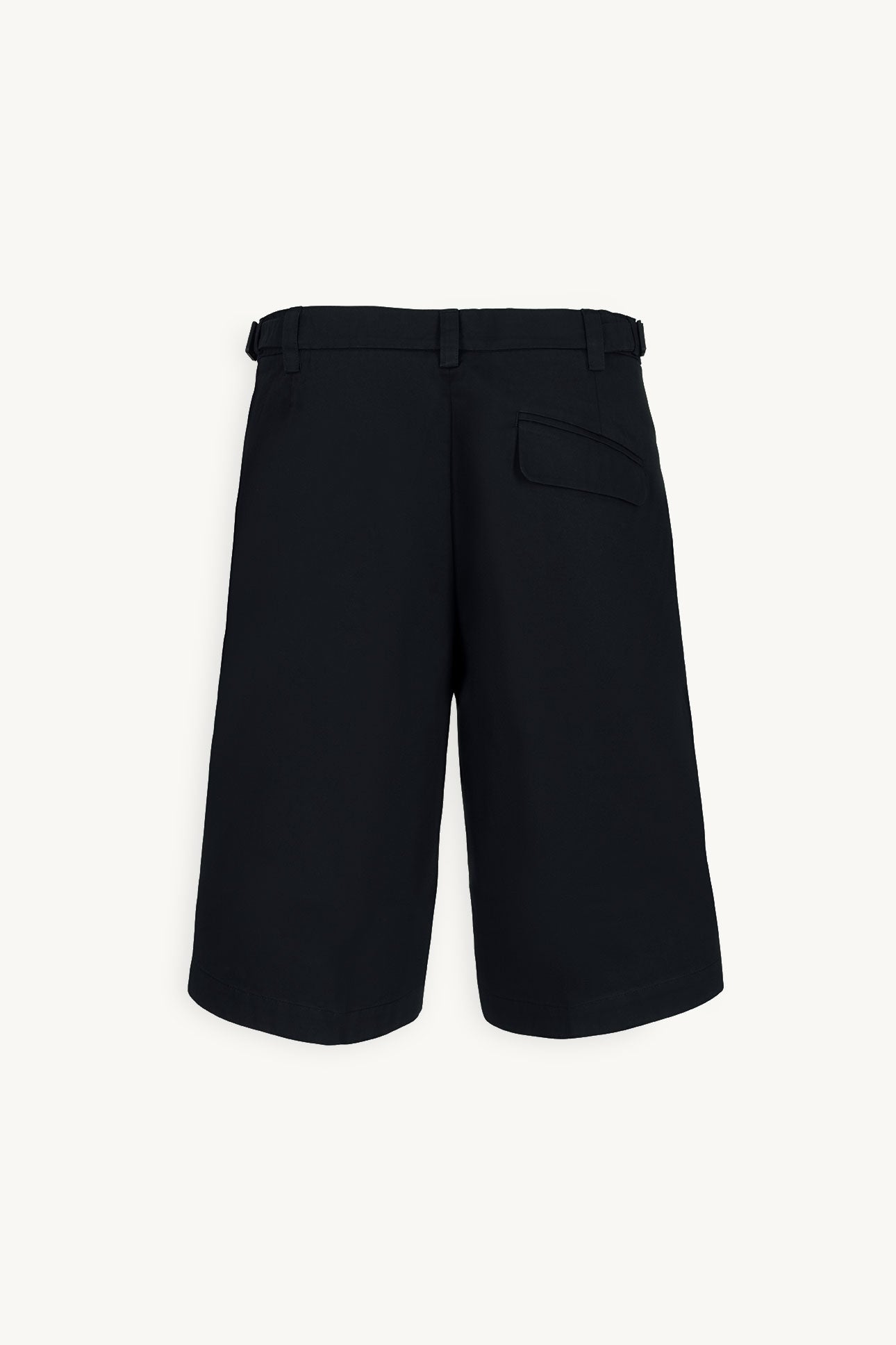 One Shorts in Paper Touch Cotton Black