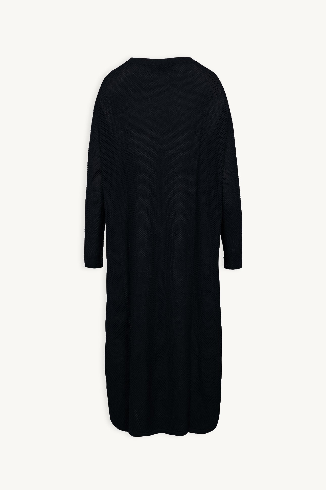 Fat1ma Knitted Mesh Tunic in Black