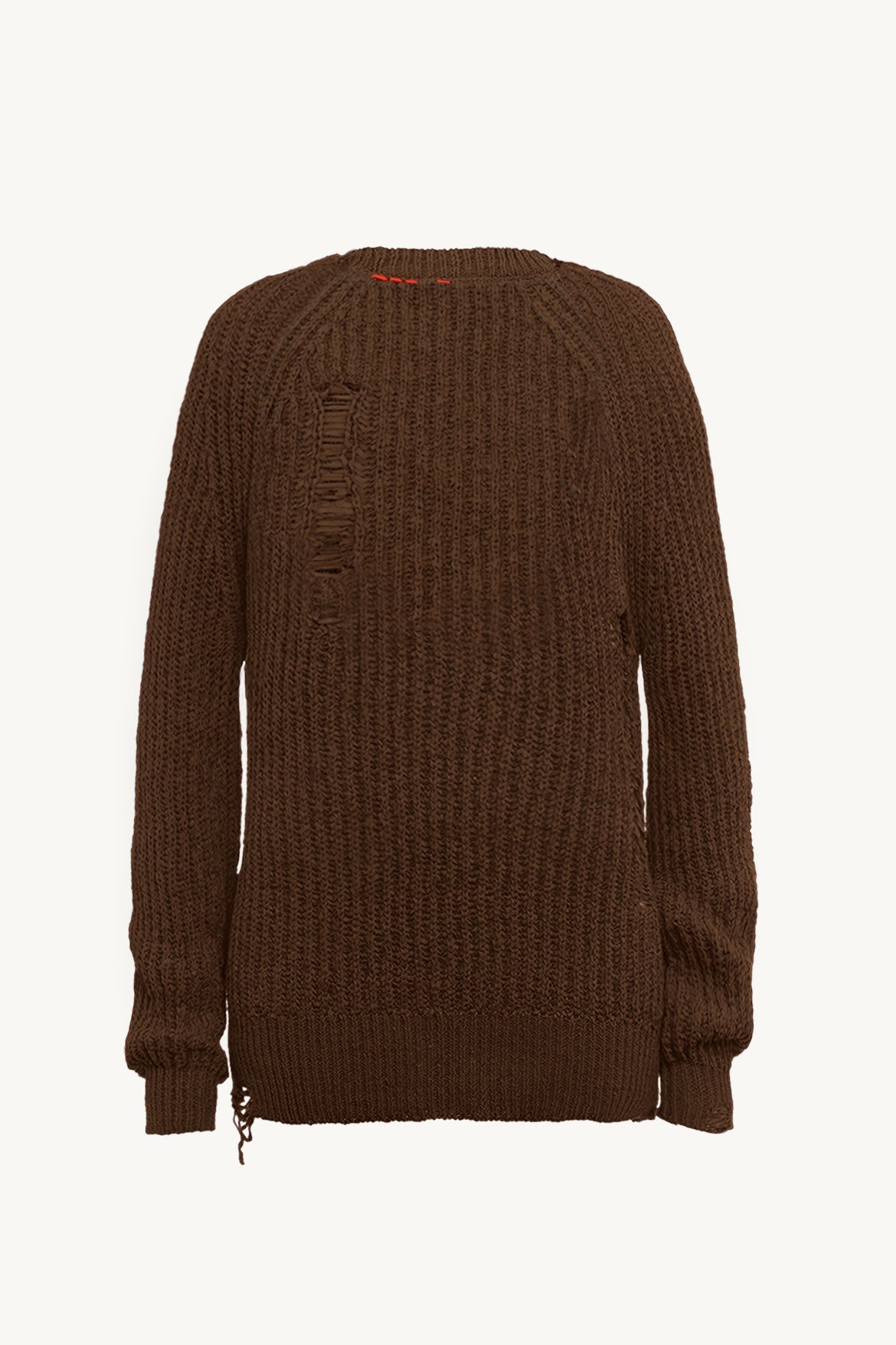 Distressed Knit Sweater in Brown - 1C1Y | One Child One Year