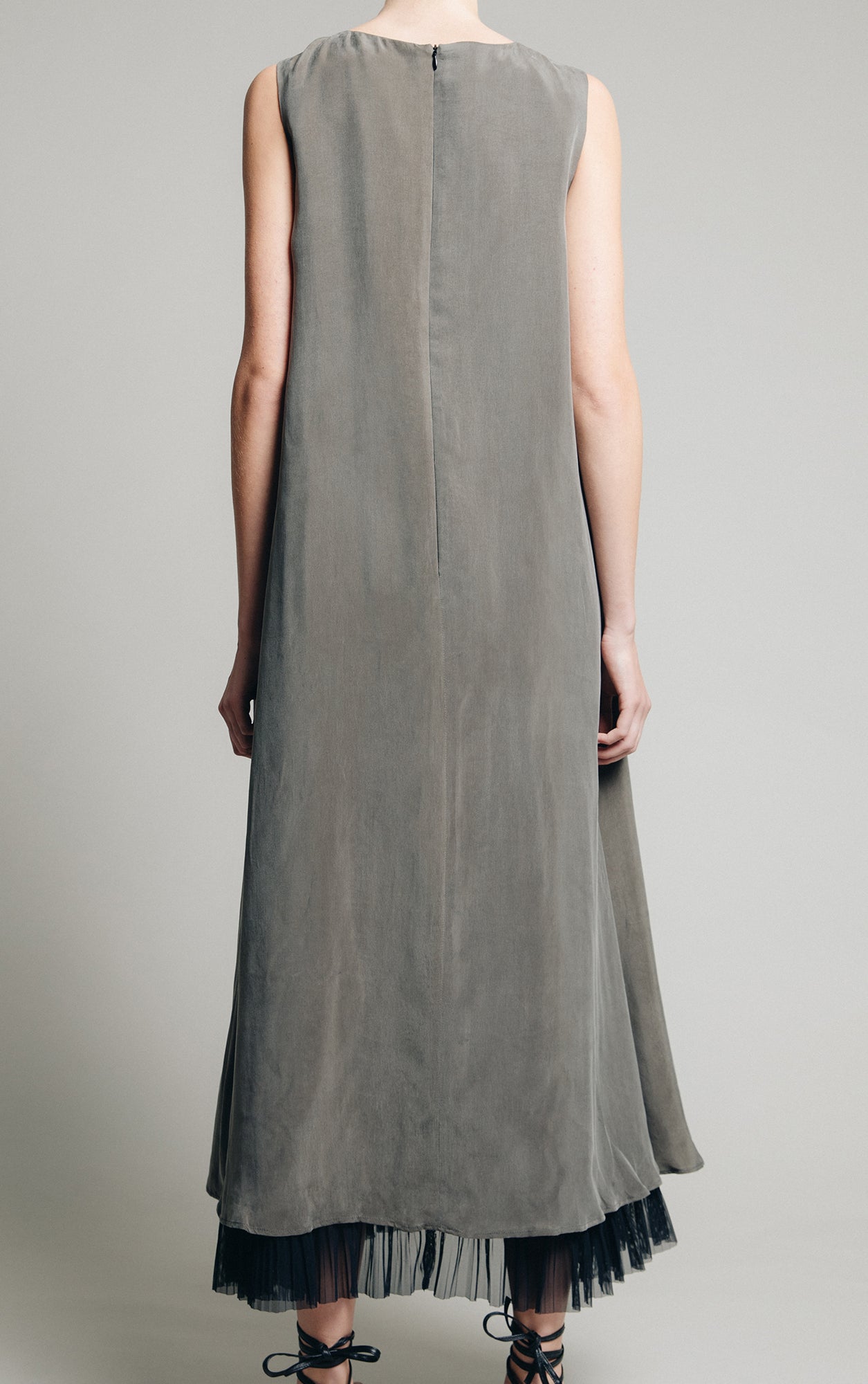 Mar1na II Grey Green Maxi Dress