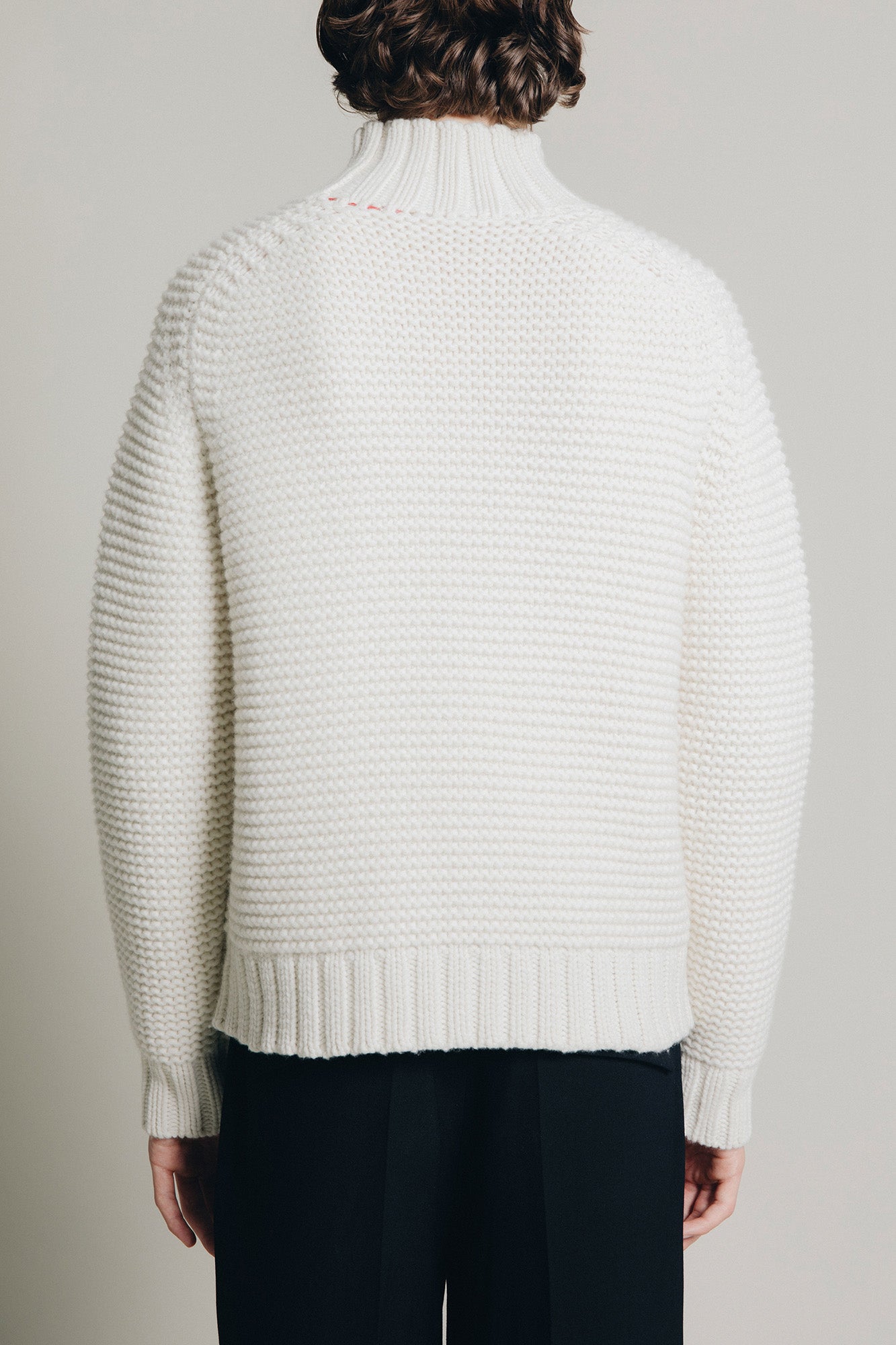 One Macro Knit Grobstrickpullover aus Wolle