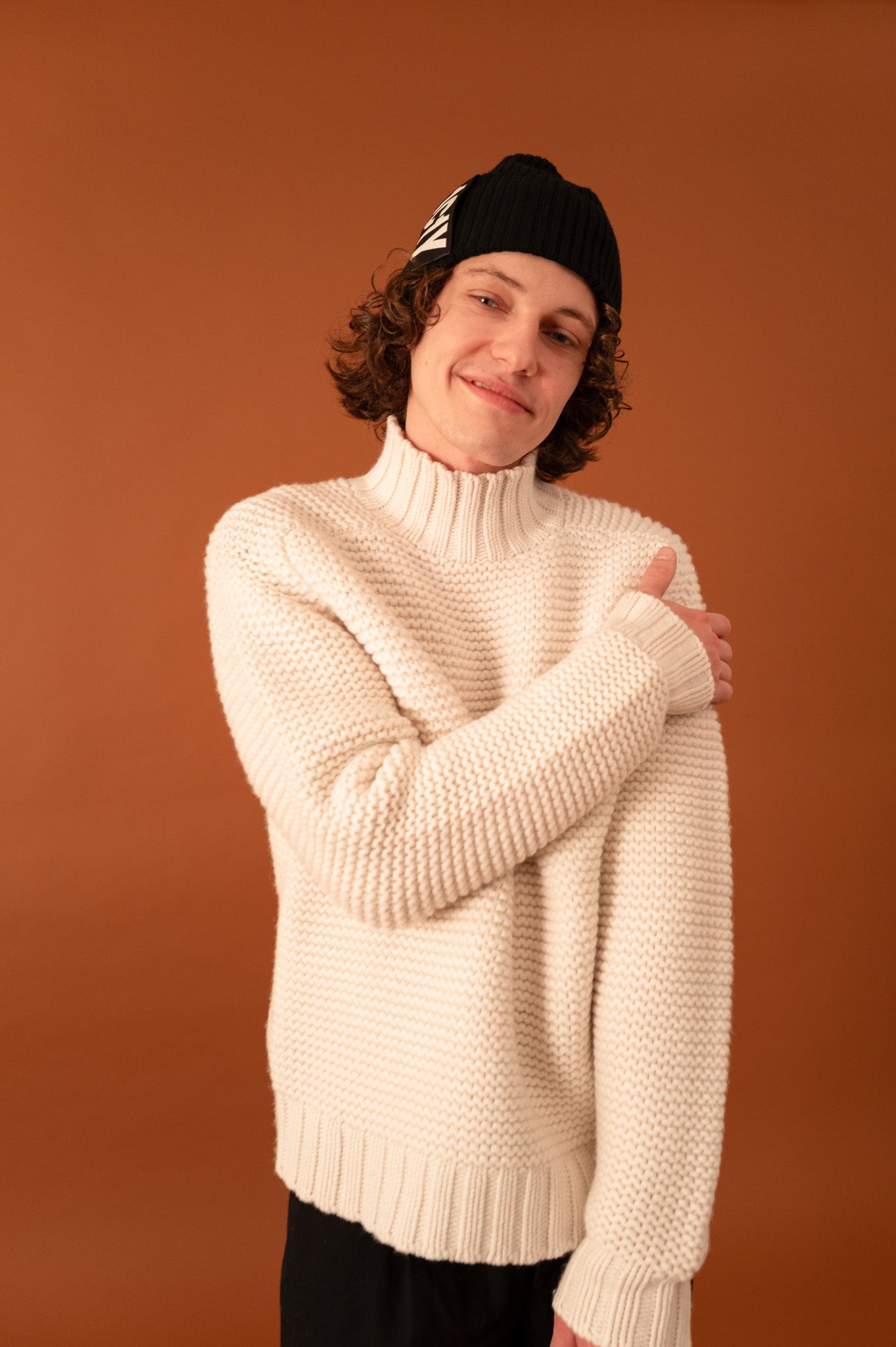 One Macro Chunky Knit for Men in Ivory - 1C1Y | One Child One Year