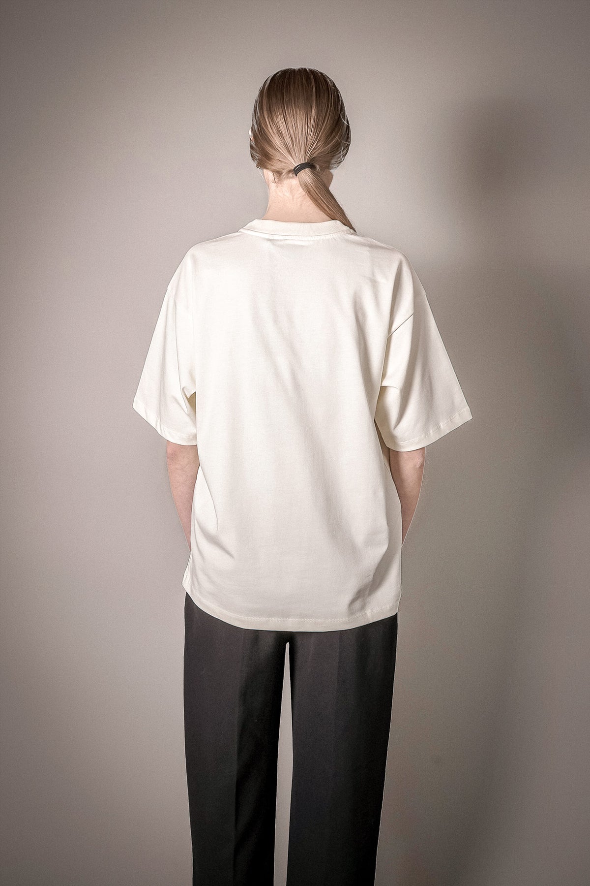1C1Y Oversized T-Shirt in Ivory with Hope Print