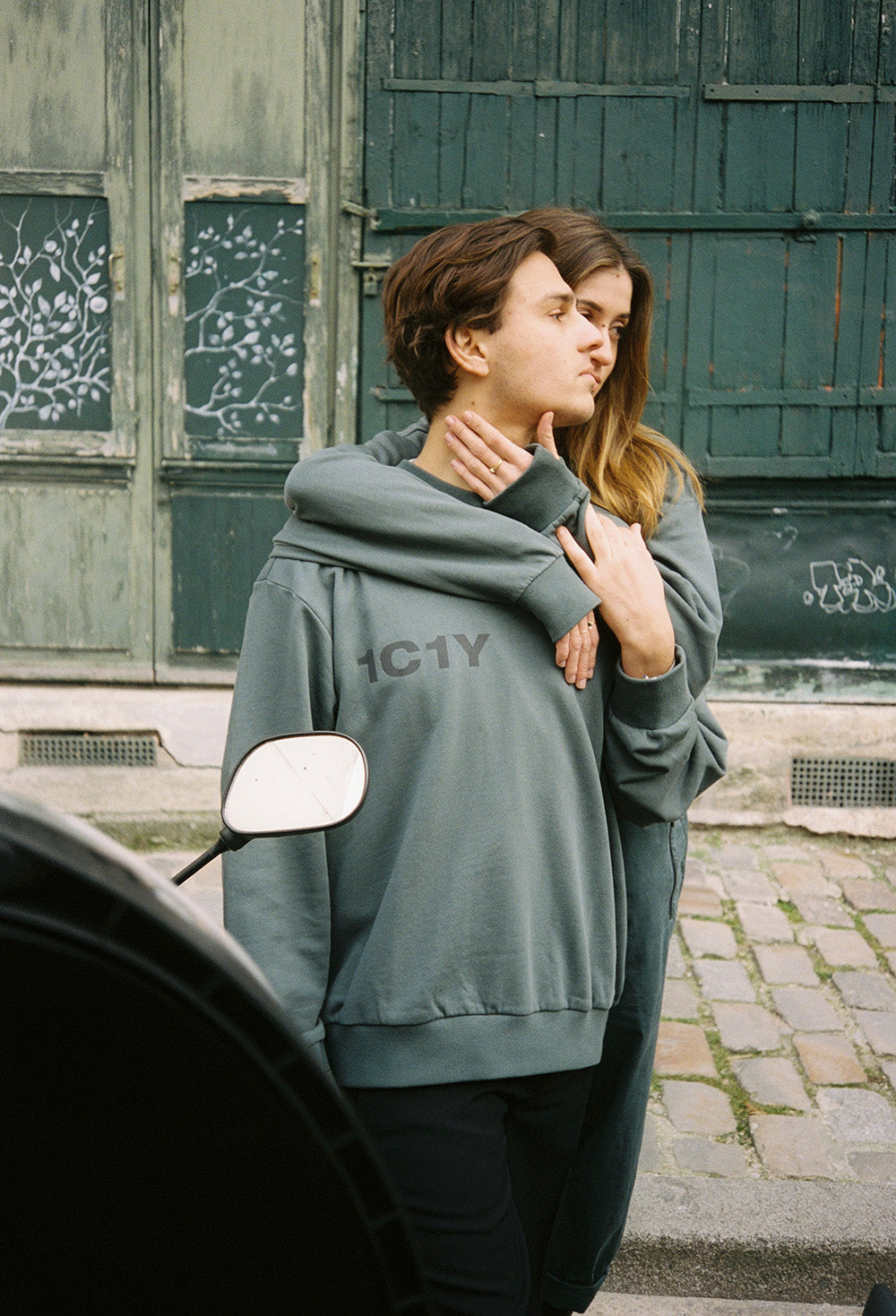 One Sweat Olive Grey Sweatshirt
