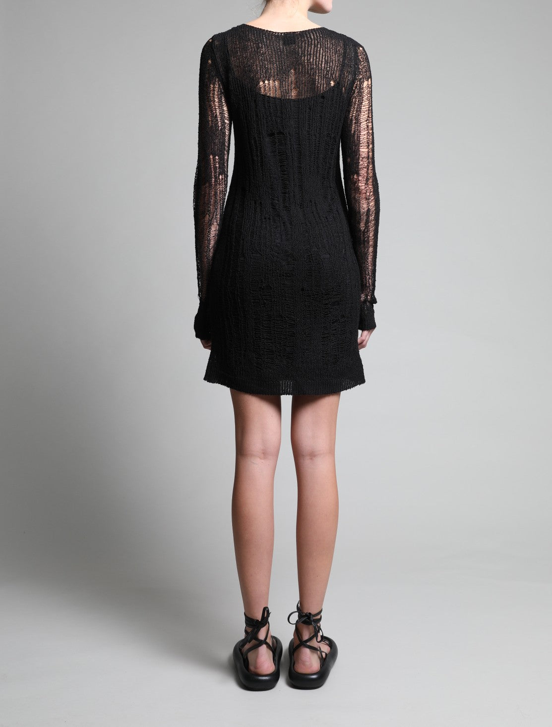 Knit Dress in Distressed Look