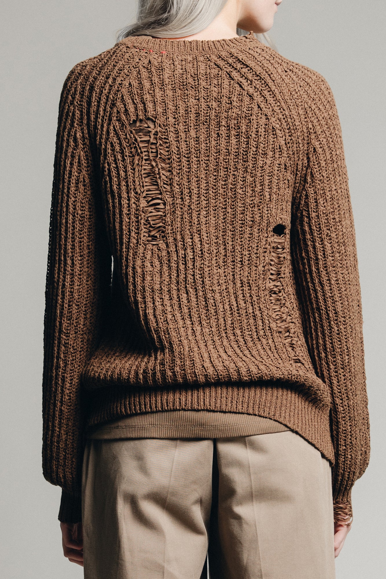 One Macro Summer Strickpullover in Tobacco