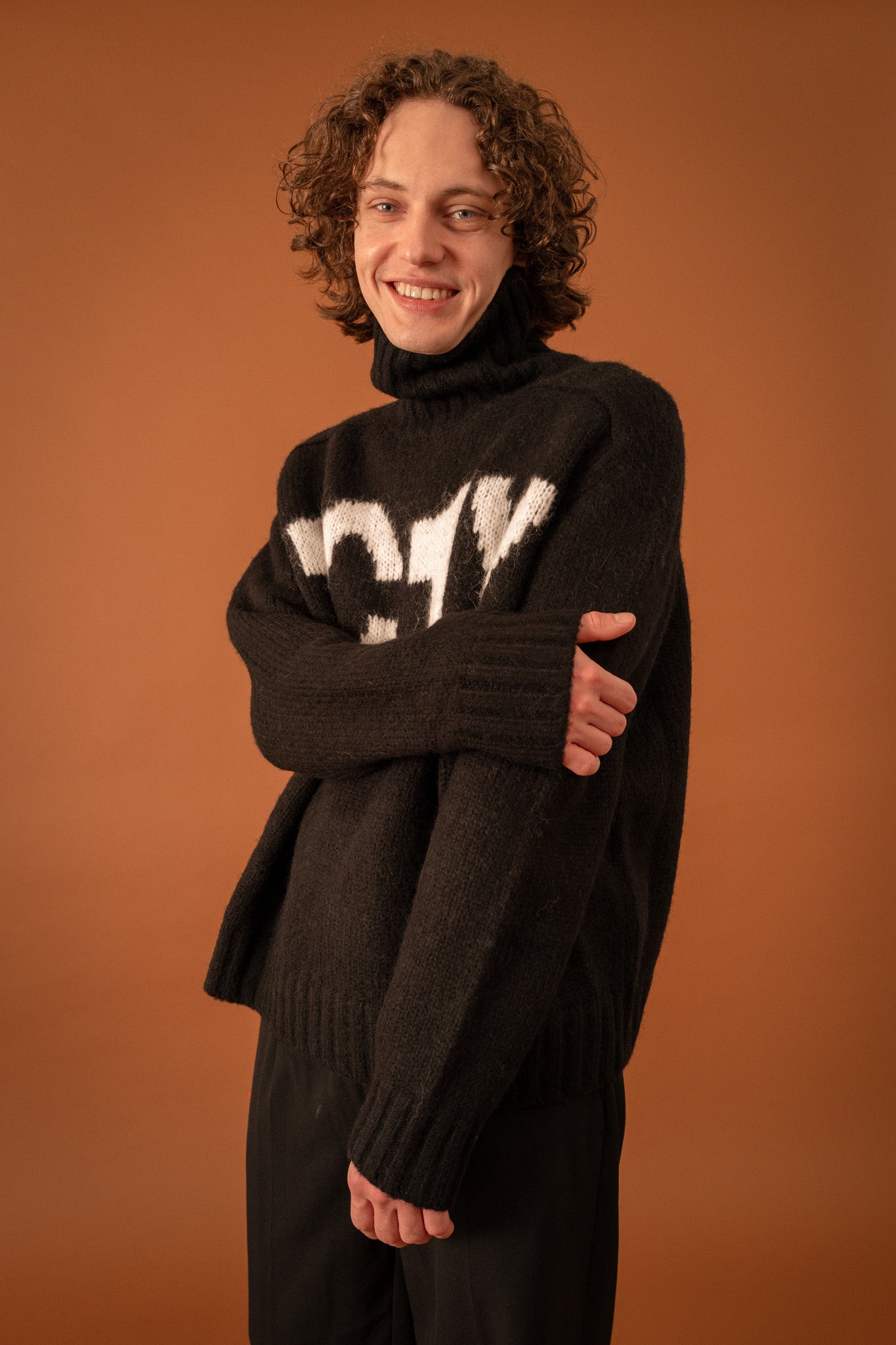 One Cozy Knit Turtleneck Sweater for Men