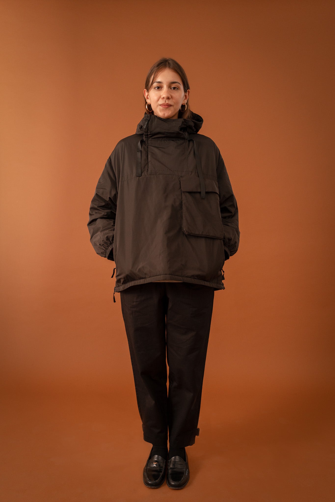 One Anorak Oversized Jacket in Black