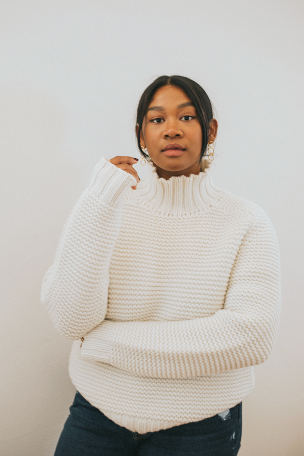 One Macro Knit Chunky Merino Sweater