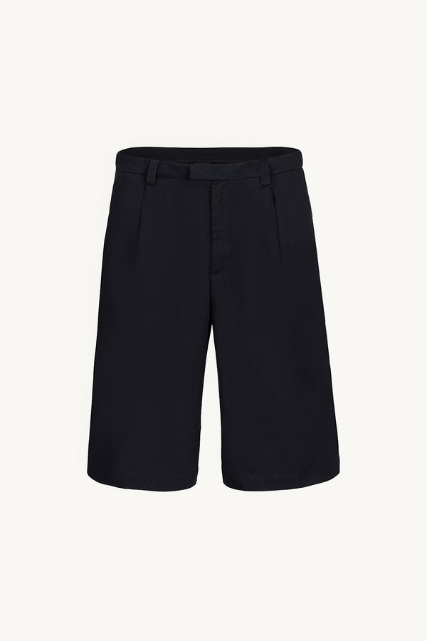 One Shorts in Paper Touch Cotton Black