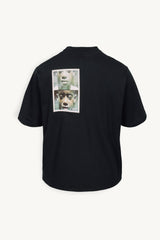 One T V T-Shirt with Portrait Print
