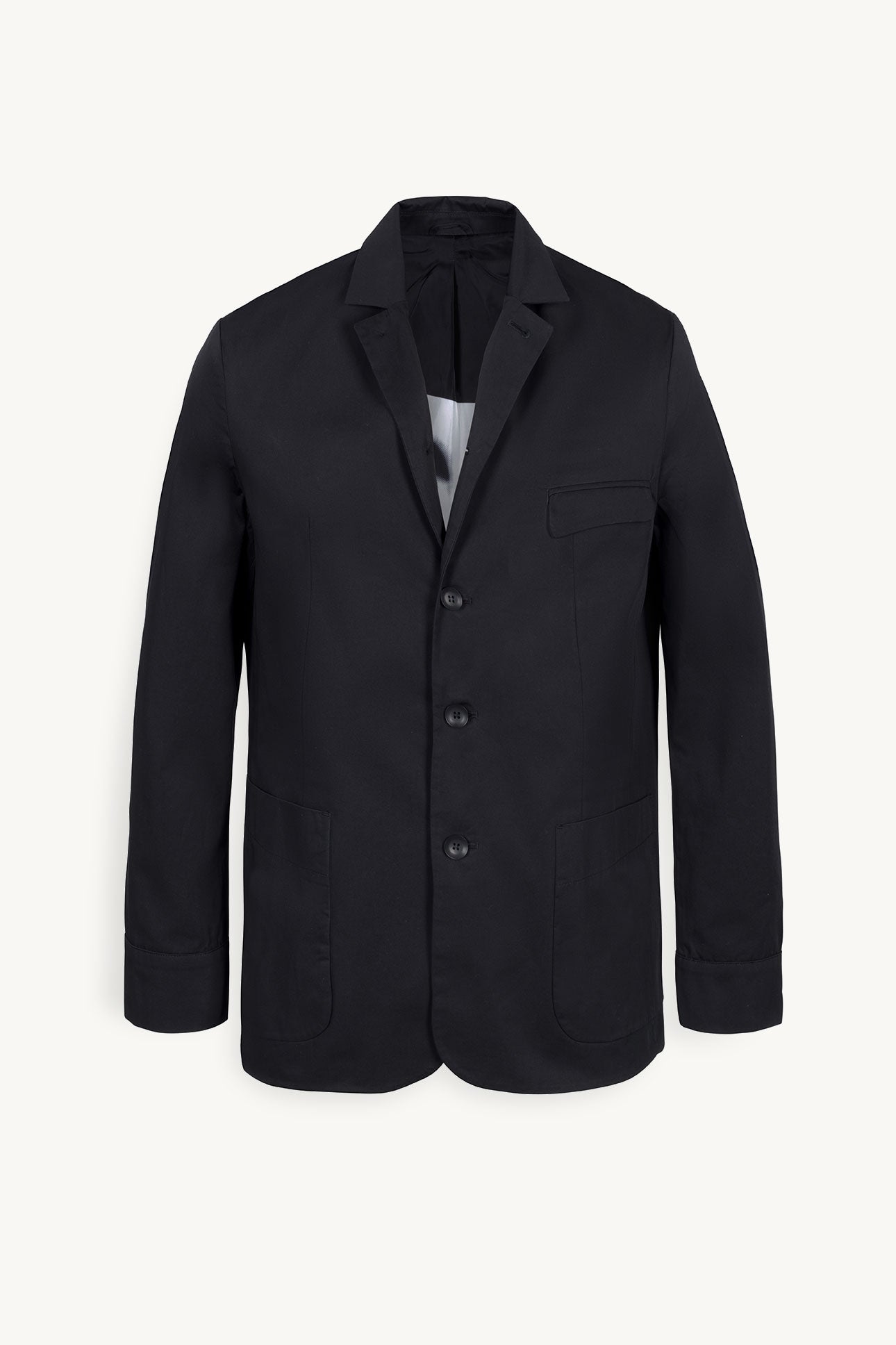 Andr1a Minimalist Blazer in Black