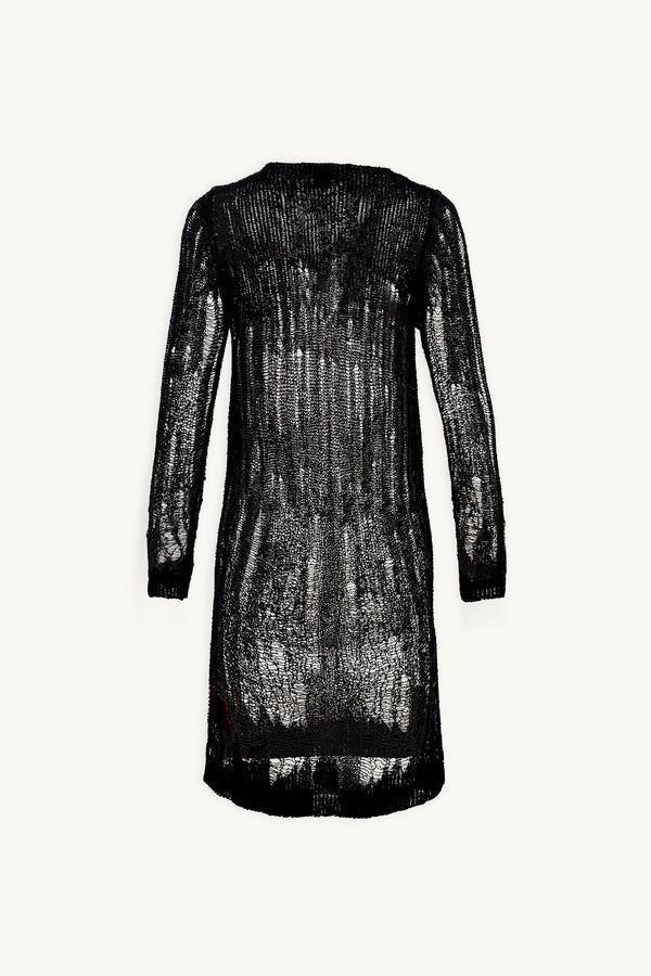 Ze1na Knit Dress in Distressed Look