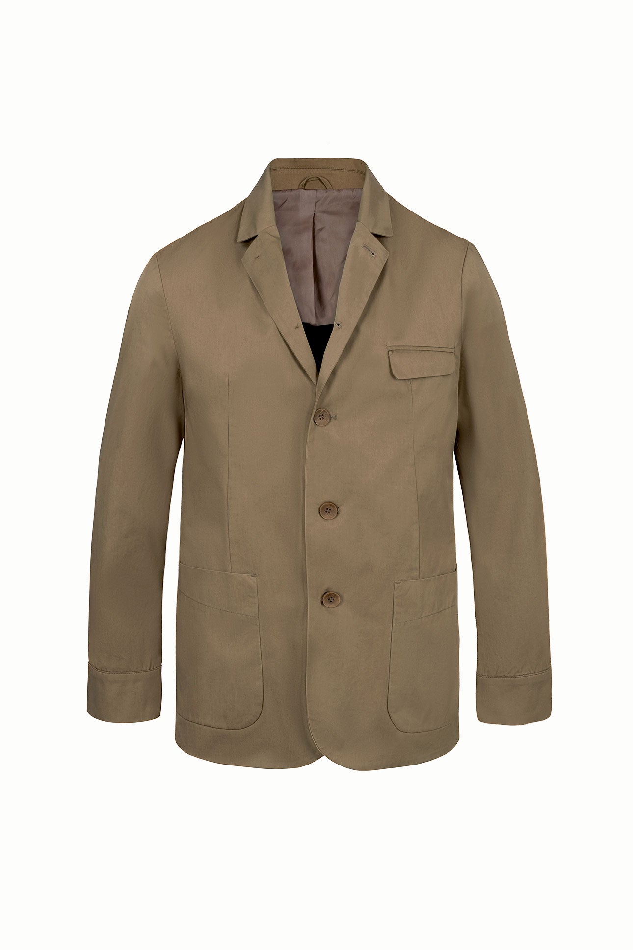 Andr1a Minimalist Blazer in Tobacco