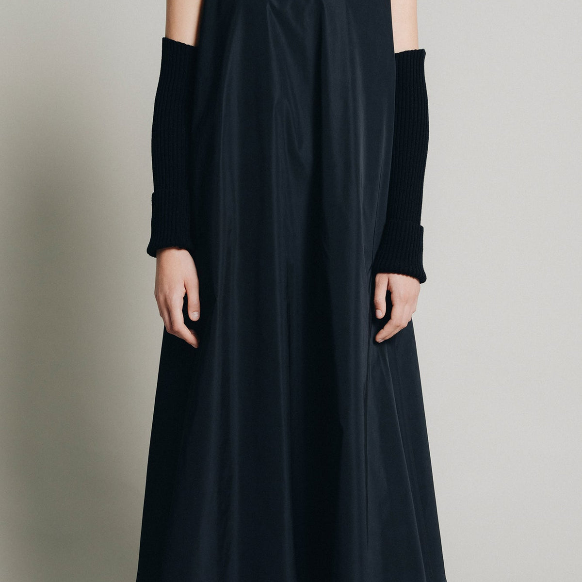 long sleeve nylon dress Rosetta Getty | Sheer Plisse Long Sleeve Dress | XS