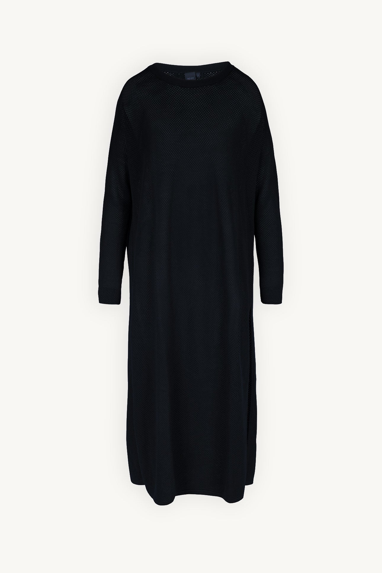 Fat1ma Knitted Mesh Tunic in Black - 1C1Y | One Child One Year