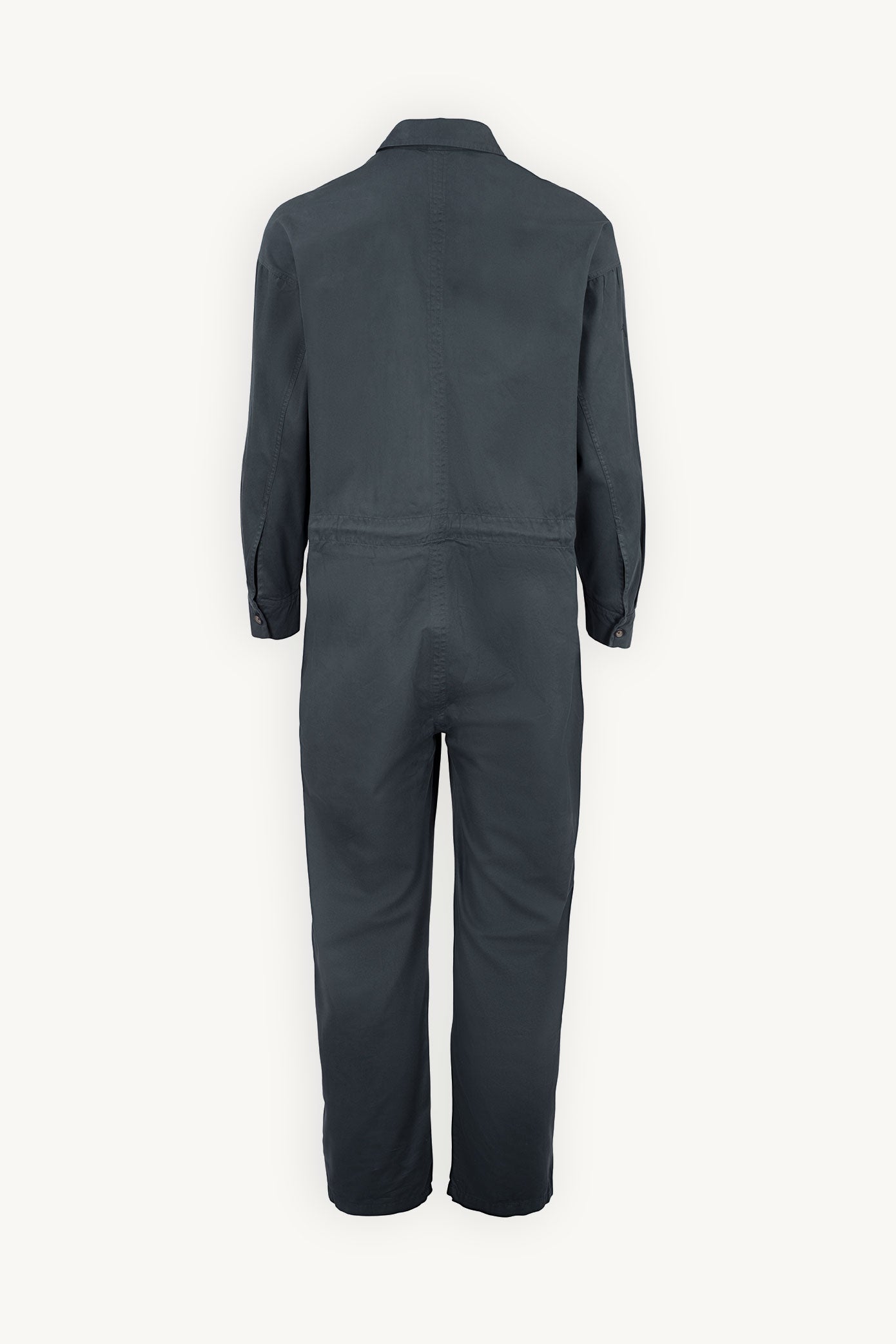 One Overall Grey Jumpsuit with Pockets