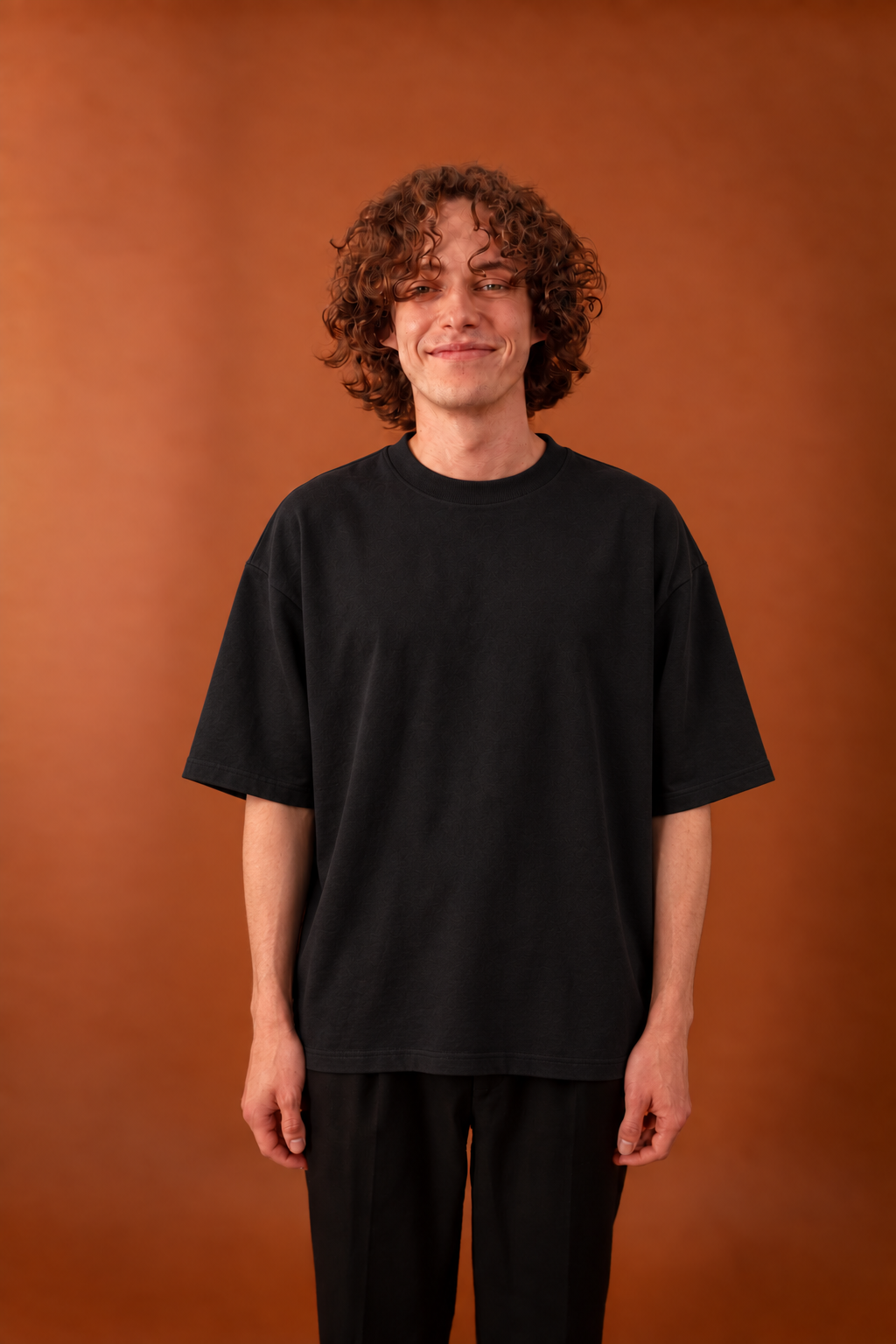 1C1Y Oversized T-Shirt in Black with Art Print