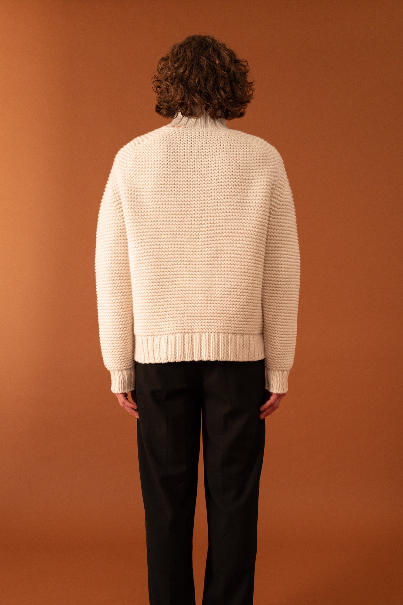 One Macro Chunky Knit for Men in Ivory - 1C1Y | One Child One Year