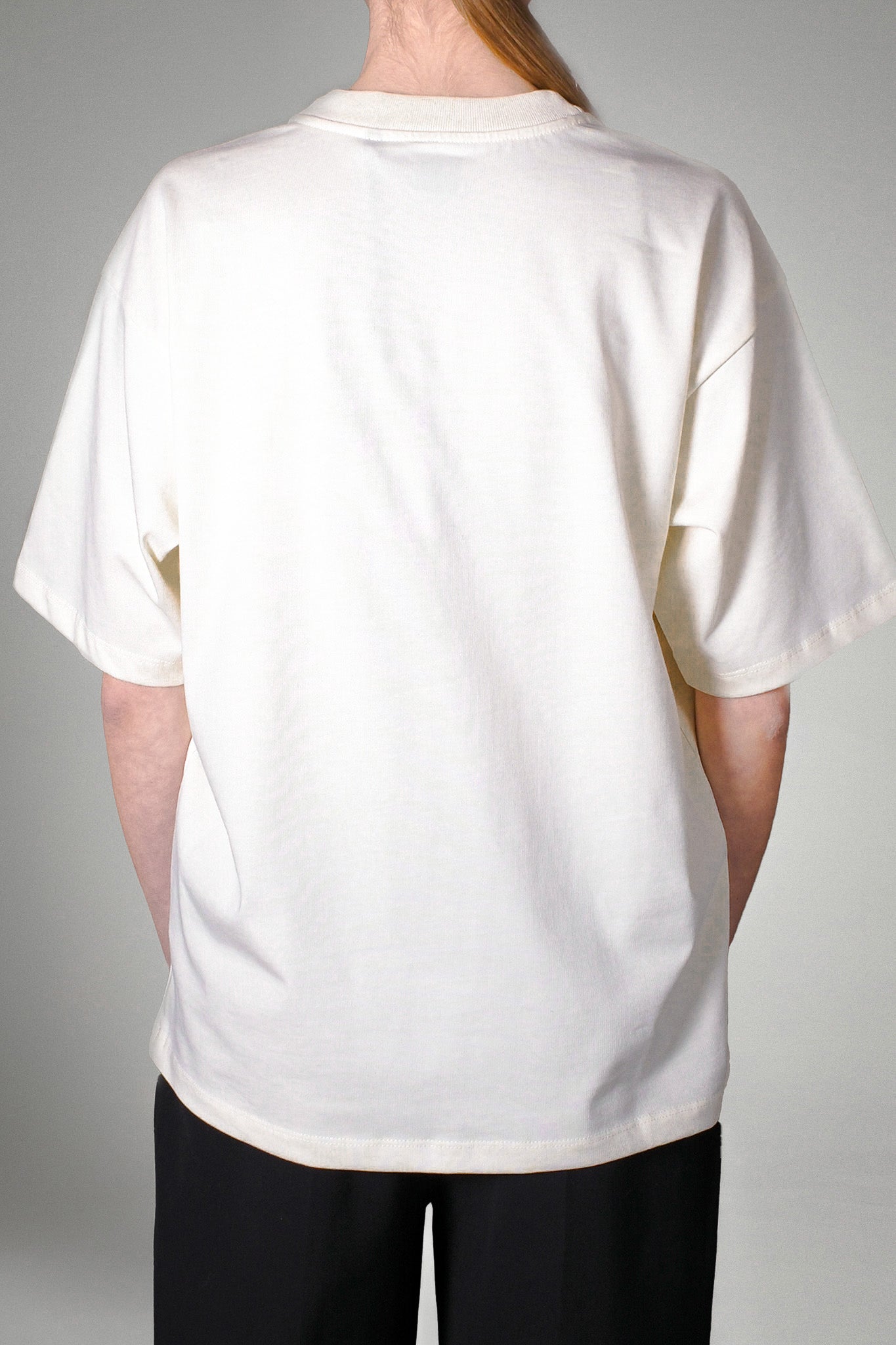 Oversized Organic Cotton T-Shirt in White - One T Hope | 1C1Y