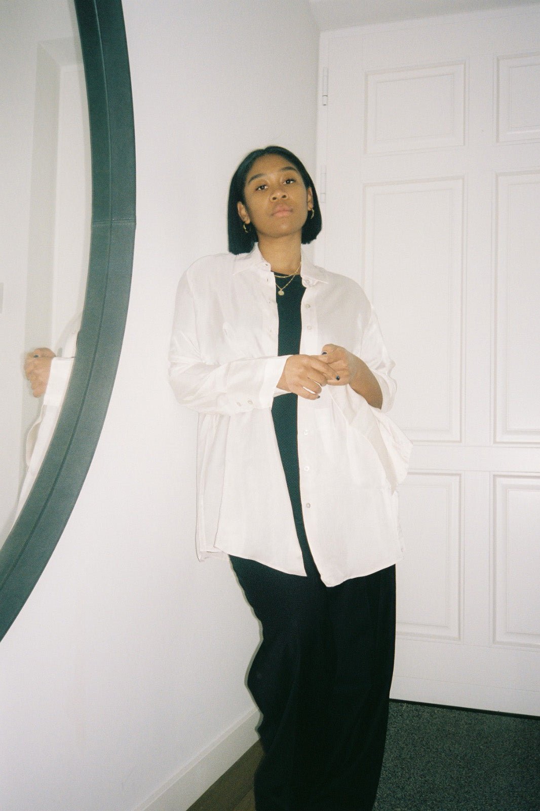 Sha1maa Silky Blouse in Ivory - 1C1Y | One Child One Year