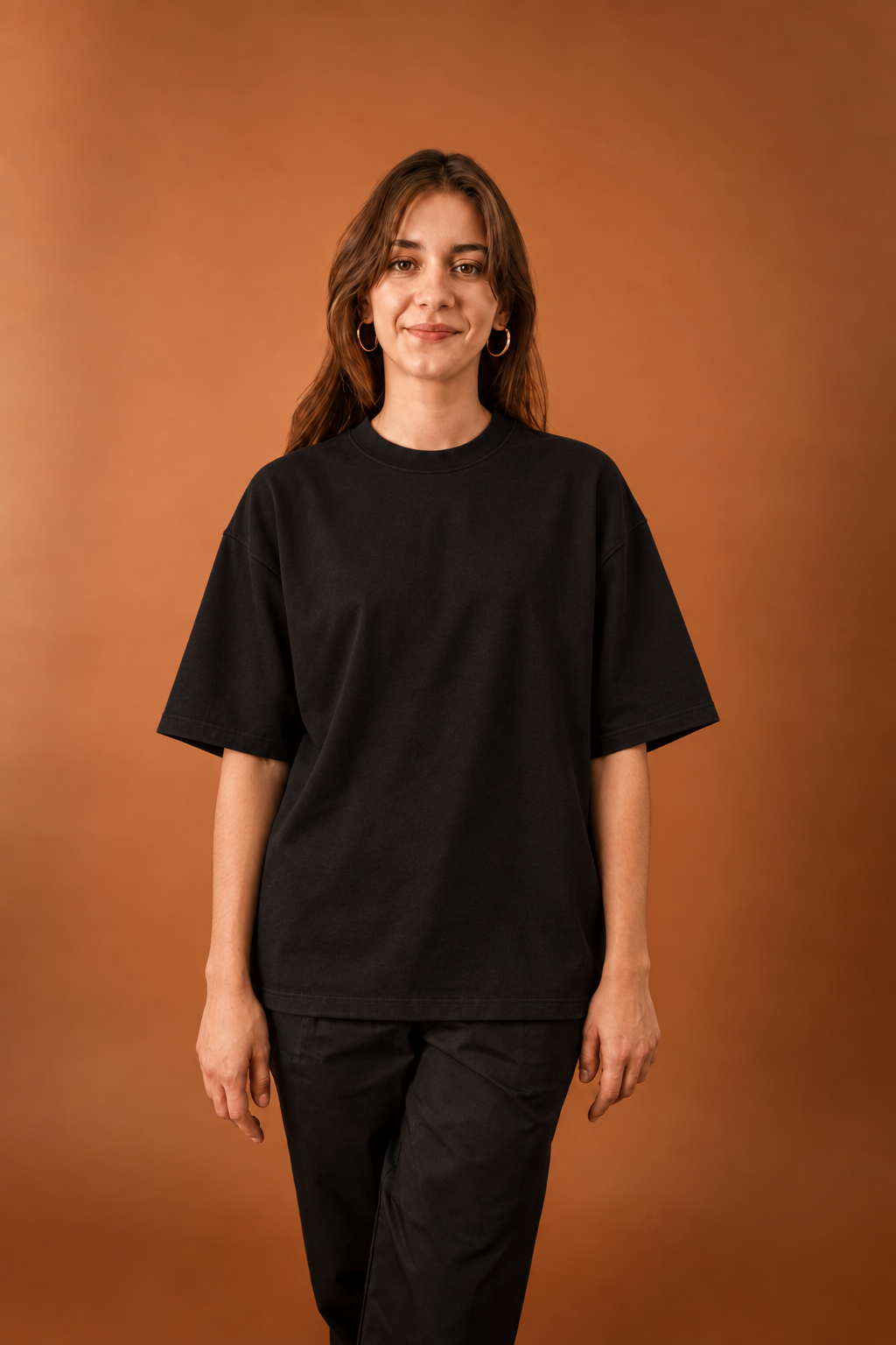 1C1Y Oversized T-Shirt in Black with Art Print