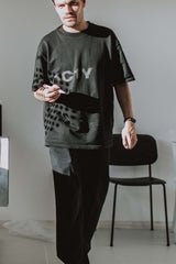 One T Oversized with Reflective Print